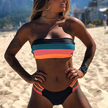 Load image into Gallery viewer, New Sexy Bikini Set Brazilian bikini 2020 swimwear women Bandeau swimsuit female Push up bathing suit Summer bathers biquini