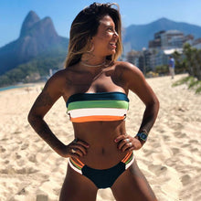 Load image into Gallery viewer, New Sexy Bikini Set Brazilian bikini 2020 swimwear women Bandeau swimsuit female Push up bathing suit Summer bathers biquini