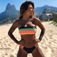 Load image into Gallery viewer, New Sexy Bikini Set Brazilian bikini 2020 swimwear women Bandeau swimsuit female Push up bathing suit Summer bathers biquini