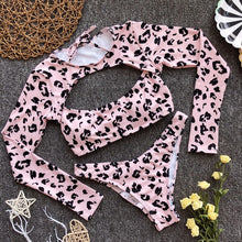 Load image into Gallery viewer, Snake print bikini Push up swimsuit female bathing suit String thong Brazilian bikini 2020 High cut swimwear women Sexy biquini