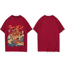 Load image into Gallery viewer, Japanese Harajuku T-Shirt Men 2020 Summer Hip Hop T Shirts Noodle Ship Cartoon Streetwear Tshirts Short Sleeve Casual Top Cotton