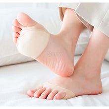 Load image into Gallery viewer, Five Toes Forefoot Pads for Women High Heels Half Insoles Calluses Corns Foot Pain Care Absorbs Shock Socks Toe Pad Inserts