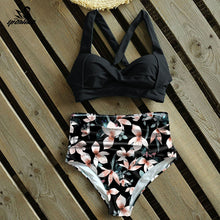 Load image into Gallery viewer, Sexy High Waist Bikini 2020 Halter Plus Size Swimwear Women Swimsuit Female Bikini Set Bodysuit Bathing Suit Summer biquini XXL