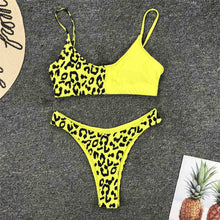 Load image into Gallery viewer, 13 Colors 2020 Sexy Leopard Bikini Women Swimwear Female Swimsuit Two-pieces Bikini set Brazilian Bather Bathing Suit Swim V871