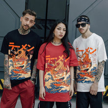 Load image into Gallery viewer, Japanese Harajuku T-Shirt Men 2020 Summer Hip Hop T Shirts Noodle Ship Cartoon Streetwear Tshirts Short Sleeve Casual Top Cotton