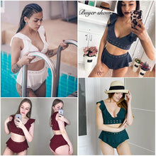 Load image into Gallery viewer, 2020 New High Waist Bikini Swimwear Women Swimsuit Push Up Bikinis Women Bathing Suit Biquini Ruffle Bikini Summer Beach Wear