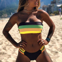 Load image into Gallery viewer, New Sexy Bikini Set Brazilian bikini 2020 swimwear women Bandeau swimsuit female Push up bathing suit Summer bathers biquini