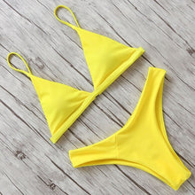Load image into Gallery viewer, Micro Mini Bikini 2020 Swimwear Women Halter Push Up Bikini Set Padded Bra Sexy Swimsuit Hot Bandage Swim Suit Brazilian Biquini