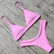 Load image into Gallery viewer, Micro Mini Bikini 2020 Swimwear Women Halter Push Up Bikini Set Padded Bra Sexy Swimsuit Hot Bandage Swim Suit Brazilian Biquini
