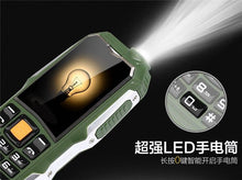 Load image into Gallery viewer, Big battery 3800mAh Phone Dual sim GSM dustproof shockproof cell Phone big torch Speaker Senior Elder mobile phone Russia SOS
