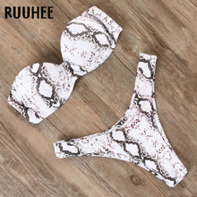 Load image into Gallery viewer, RUUHEE Bikini Swimwear Women Swimsuit 2020 Leopard Brazilian Bikini Set Push Up Bathing Suit Female Summer Beach Wear Biquini