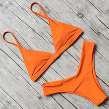 Load image into Gallery viewer, Micro Mini Bikini 2020 Swimwear Women Halter Push Up Bikini Set Padded Bra Sexy Swimsuit Hot Bandage Swim Suit Brazilian Biquini