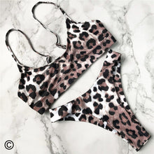 Load image into Gallery viewer, 13 Colors 2020 Sexy Leopard Bikini Women Swimwear Female Swimsuit Two-pieces Bikini set Brazilian Bather Bathing Suit Swim V871