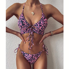 Load image into Gallery viewer, 2020 Sexy Women High Waist Bikini Swimsuit Swimwear Female Bandeau Thong Brazilian Biquini Bikini Set Bathing Suit Bather