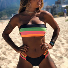 Load image into Gallery viewer, New Sexy Bikini Set Brazilian bikini 2020 swimwear women Bandeau swimsuit female Push up bathing suit Summer bathers biquini
