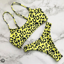 Load image into Gallery viewer, 13 Colors 2020 Sexy Leopard Bikini Women Swimwear Female Swimsuit Two-pieces Bikini set Brazilian Bather Bathing Suit Swim V871