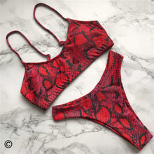 Load image into Gallery viewer, 13 Colors 2020 Sexy Leopard Bikini Women Swimwear Female Swimsuit Two-pieces Bikini set Brazilian Bather Bathing Suit Swim V871