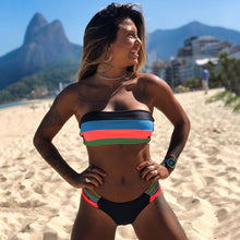 Load image into Gallery viewer, New Sexy Bikini Set Brazilian bikini 2020 swimwear women Bandeau swimsuit female Push up bathing suit Summer bathers biquini
