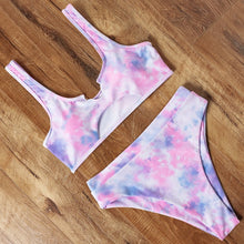 Load image into Gallery viewer, High Waist Bikini 2020 Leopard Bikini Women Push Up Swimsuit Women Printed Swimwear Tie Dye Biquini Summer Swim Beachwear
