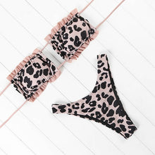 Load image into Gallery viewer, OMKAGI Bandeau Bikini 2020 Swimsuit Women Swimwear Biquinis Sexy Push Up Swimming Bathing Suit Beachwear Micro Bikini Set
