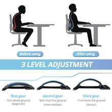 Load image into Gallery viewer, DIOZO Back Massager Stretcher Waist Muscle Stretcher Equipment Posture Corrector Stretch Relax Fitness Lumbar Support
