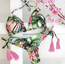 Load image into Gallery viewer, Plaid Bikini Swimwear Women 2020 Swimsuit Female Bikini Set Knot Push Up Bathing Suit Brazilian Biquini Swim Wear
