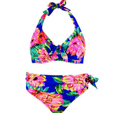 Load image into Gallery viewer, Large Size Swimsuit 2020 Sexy Women High Waist Bikini Swimwear Female Bandage Bikini Set Biquini Bathing Suit Women
