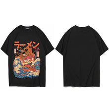 Load image into Gallery viewer, Japanese Harajuku T-Shirt Men 2020 Summer Hip Hop T Shirts Noodle Ship Cartoon Streetwear Tshirts Short Sleeve Casual Top Cotton
