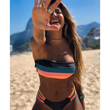 Load image into Gallery viewer, New Sexy Bikini Set Brazilian bikini 2020 swimwear women Bandeau swimsuit female Push up bathing suit Summer bathers biquini
