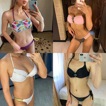Load image into Gallery viewer, Plus Size Sexy Bikini 2020 Push Up Bikini Set Pink Swimwear Women Micro Swimsuit Female Bandage Biquini Beach Party Two-Piece XL
