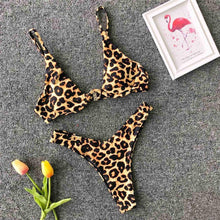 Load image into Gallery viewer, Sexy V-bar Underwired Bikini 2020 Female Swimsuit Women Swimwear Two-piece V shape Wire Bikini set Bather Bathing Suit Swim V439
