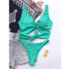 Load image into Gallery viewer, Push Up Bikini 2020 Sexy Bikini Set Women Swimwear Bathing Suit MicroSwimsuit Female Swimming Suit Bandage Swimsuit Thong Bikini

