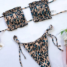 Load image into Gallery viewer, OMKAGI Bandeau Bikini 2020 Swimsuit Women Swimwear Biquinis Sexy Push Up Swimming Bathing Suit Beachwear Micro Bikini Set
