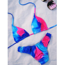 Load image into Gallery viewer, OMKAGI Bikini High Cut Leopard Bikini Set Bathing Suit Beachwear Push Up Swimwear Bikinis 2020 Mujer Swimsuit Swimwear Women
