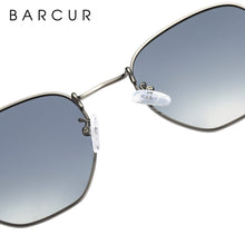 Load image into Gallery viewer, BARCUR Classic Retro Reflective Sunglasses Man Hexagon Sunglasses Metal Frame Eyewear Sun Glasses With Box Oculos De Sol gafas
