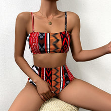 Load image into Gallery viewer, High Leg Bandeau bikini set Swimwear female two pieces swimsuit High Waist Bikini Women Bathing Suit biquini
