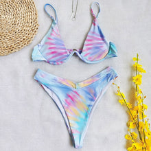 Load image into Gallery viewer, Bikini 2020 Summer Bandage Swimsuit Women Push Up Swimwear Padded Bra Bikini Set Solid Beach Wear Bathing Suit Brazilian Biquini
