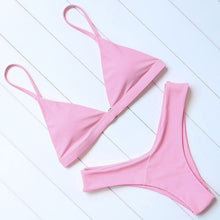 Load image into Gallery viewer, OMKAGI Sexy Bikini 2019 Swimsuit Swimwear Women Biquini Push Up Bikini Set Swimming Bathing Suit Beachwear Maillot De Bain Femme
