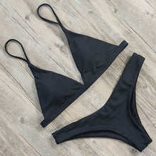 Load image into Gallery viewer, Micro Mini Bikini 2020 Swimwear Women Halter Push Up Bikini Set Padded Bra Sexy Swimsuit Hot Bandage Swim Suit Brazilian Biquini
