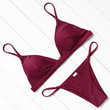 Load image into Gallery viewer, OMKAGI Sexy Bikini 2019 Swimsuit Swimwear Women Biquini Push Up Bikini Set Swimming Bathing Suit Beachwear Maillot De Bain Femme

