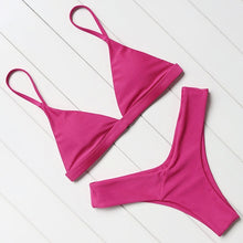 Load image into Gallery viewer, OMKAGI Sexy Bikini 2019 Swimsuit Swimwear Women Biquini Push Up Bikini Set Swimming Bathing Suit Beachwear Maillot De Bain Femme
