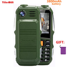 Load image into Gallery viewer, Big battery 3800mAh Phone Dual sim GSM dustproof shockproof cell Phone big torch Speaker Senior Elder mobile phone Russia SOS
