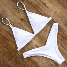 Load image into Gallery viewer, Micro Mini Bikini 2020 Swimwear Women Halter Push Up Bikini Set Padded Bra Sexy Swimsuit Hot Bandage Swim Suit Brazilian Biquini
