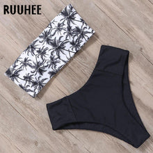 Load image into Gallery viewer, RUUHEE Bandage Bikini Swimwear Women Swimsuit High Waist Bikini Set 2020 Bathing Suit Push Up Maillot De Bain Femme Beachwear

