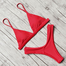 Load image into Gallery viewer, Micro Mini Bikini 2020 Swimwear Women Halter Push Up Bikini Set Padded Bra Sexy Swimsuit Hot Bandage Swim Suit Brazilian Biquini
