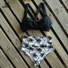 Load image into Gallery viewer, Sexy High Waist Bikini 2020 Halter Plus Size Swimwear Women Swimsuit Female Bikini Set Bodysuit Bathing Suit Summer biquini XXL
