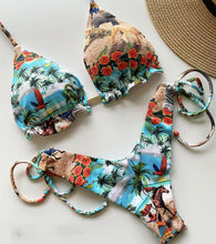 Load image into Gallery viewer, Plaid Bikini Swimwear Women 2020 Swimsuit Female Bikini Set Knot Push Up Bathing Suit Brazilian Biquini Swim Wear
