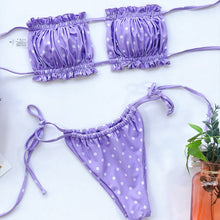Load image into Gallery viewer, OMKAGI Bandeau Bikini 2020 Swimsuit Women Swimwear Biquinis Sexy Push Up Swimming Bathing Suit Beachwear Micro Bikini Set
