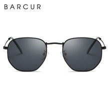 Load image into Gallery viewer, BARCUR Classic Retro Reflective Sunglasses Man Hexagon Sunglasses Metal Frame Eyewear Sun Glasses With Box Oculos De Sol gafas
