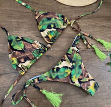 Load image into Gallery viewer, Plaid Bikini Swimwear Women 2020 Swimsuit Female Bikini Set Knot Push Up Bathing Suit Brazilian Biquini Swim Wear
